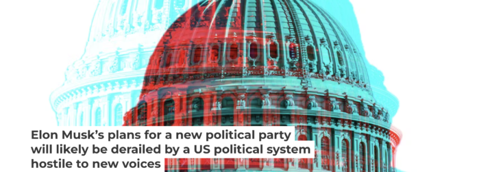 Two-party control of U.S. politics runs contrary to the vision of the Constitution’s framers. Douglas Rissing/Getty Images